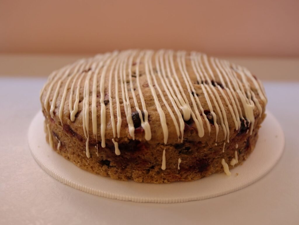 Torta de agraz y chocolate blanco